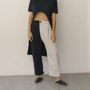 Nin Studio Zoot Pant Navy / Cream Small